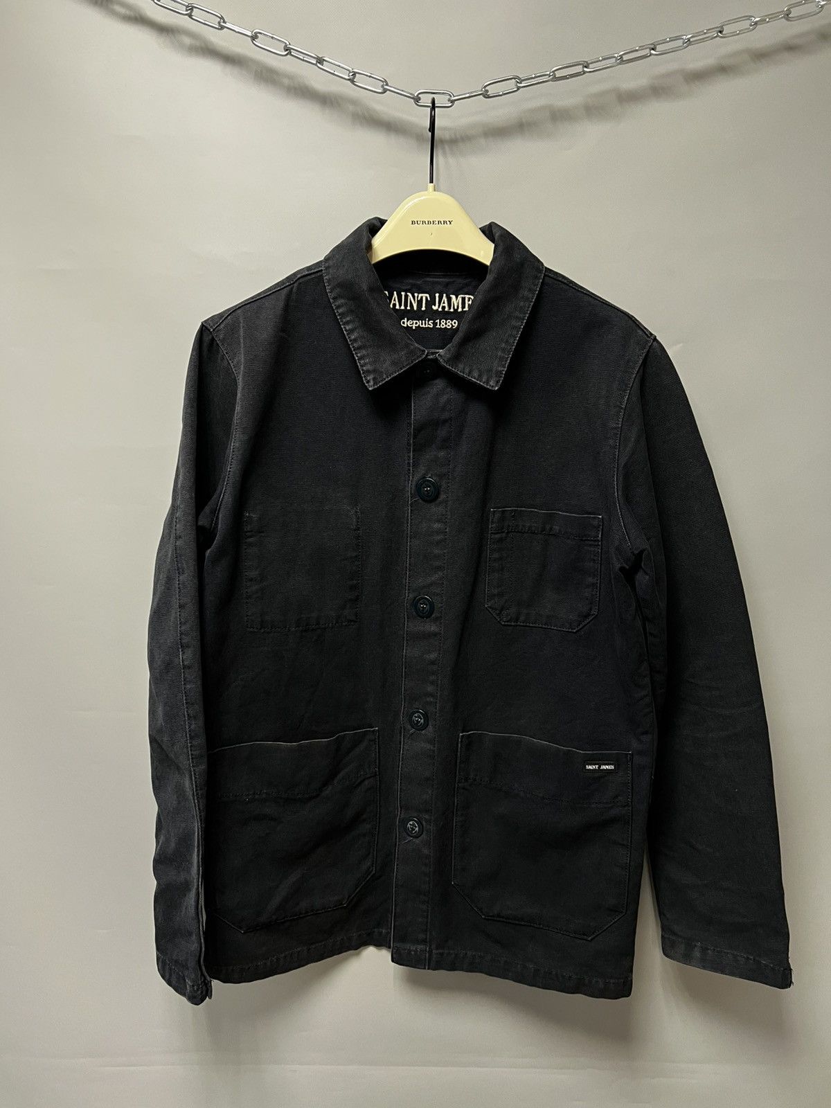 Saint James Saint James Cotton Canvas French Work Chore jacket Sirocco Size US M / EU 48-50 / 2 - 1 Thumbnail