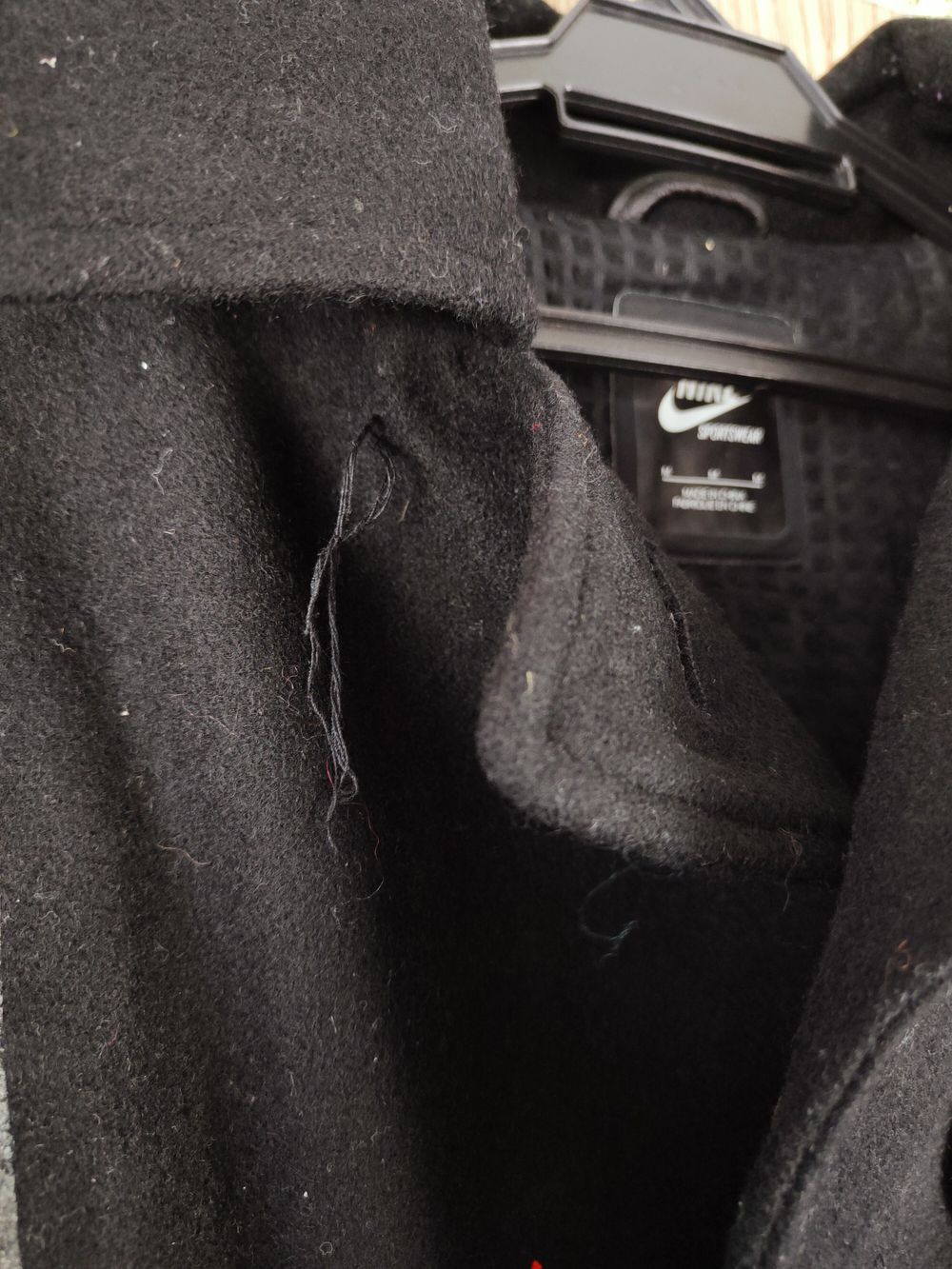 Nike DLL Nike Black Wool Leather varsity Jackets #W145 Size US M / EU 48-50 / 2 - 4 Thumbnail