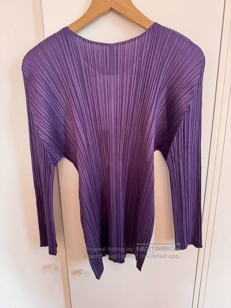 Issey Miyake Issey Miyake Purple Chinese-Style Top Size XL / US 12-14 / IT 48-50 - 4 Thumbnail