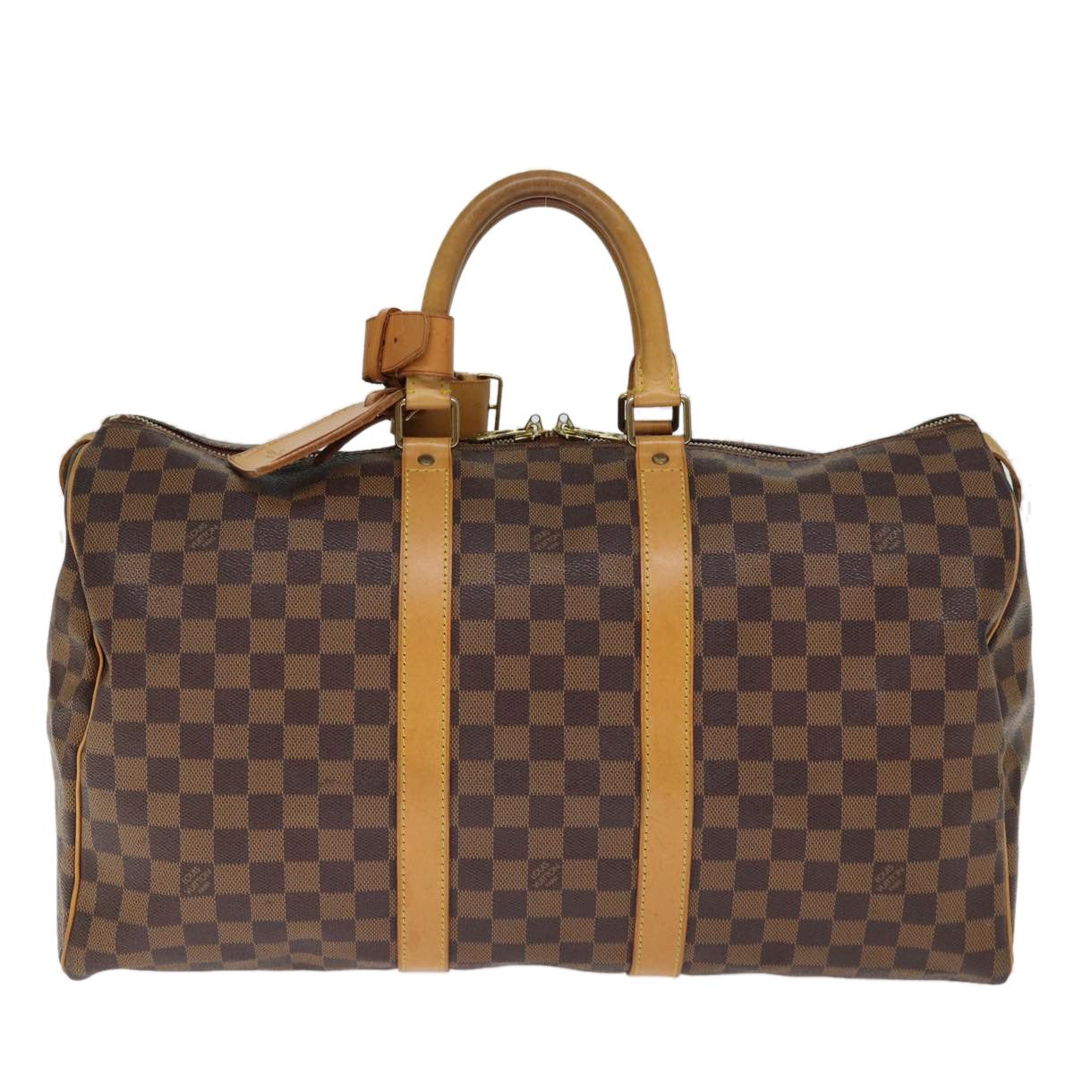 Louis Vuitton Keepall 45 Brown Canvas Travel Bag (Pre-Owned) Size ONE SIZE - 1 Thumbnail