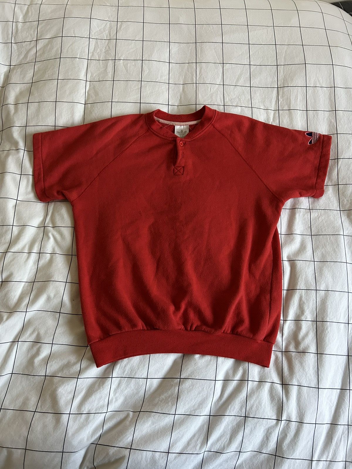 Adidas × Vintage vintage adidas short sleeve sweatshirt Size M / US 6-8 / IT 42-44 - 1 Thumbnail