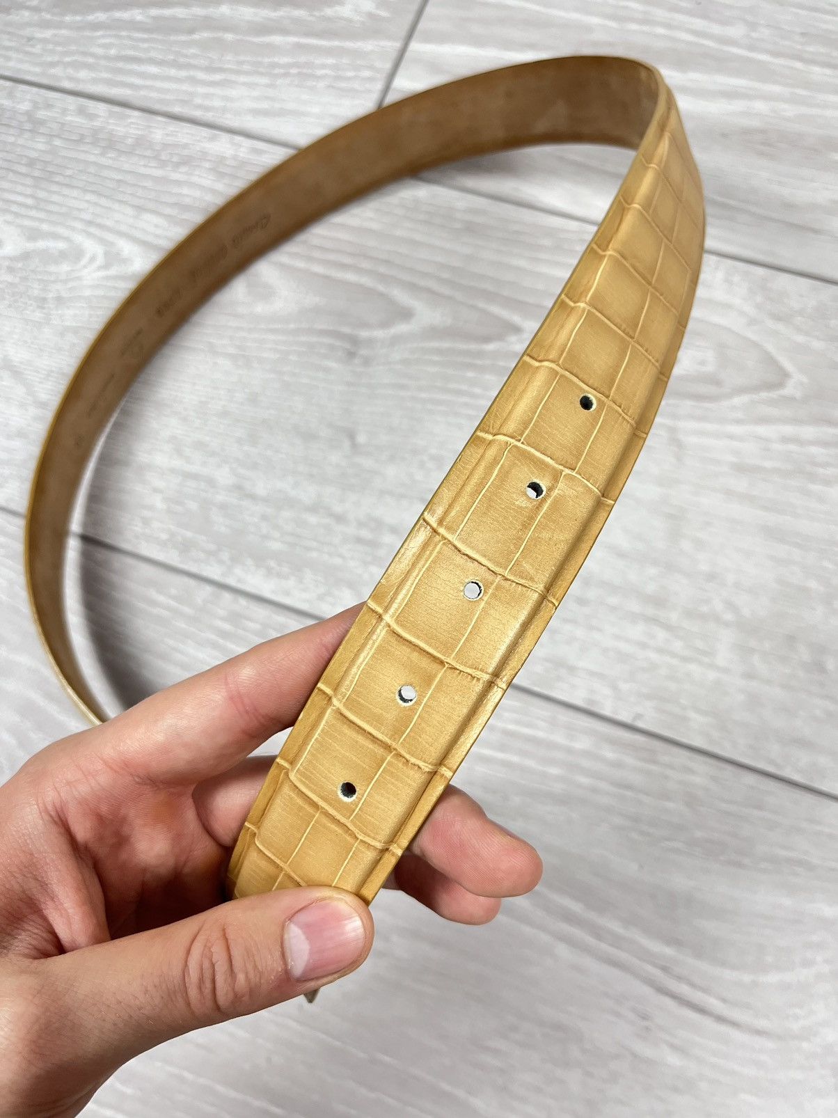 Luxe Claudio Orciani Italian Designers Luxury Leather Belt Size 36 - 13 Thumbnail