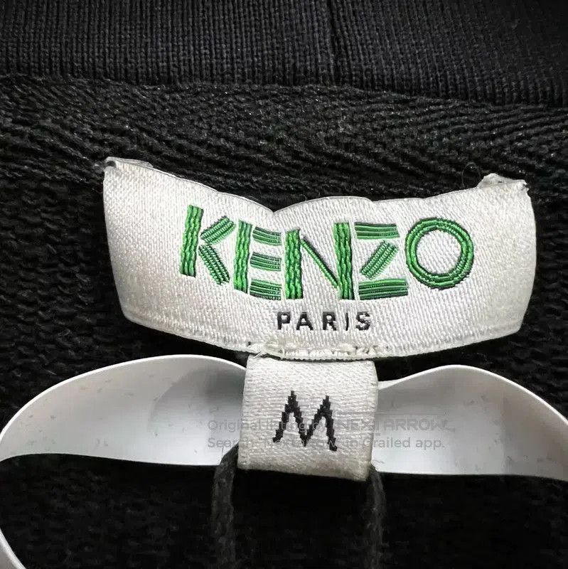 Kenzo Kenzo Black Cotton Logo Long Sleeve Hoodie . Size M / US 6-8 / IT 42-44 - 4 Thumbnail