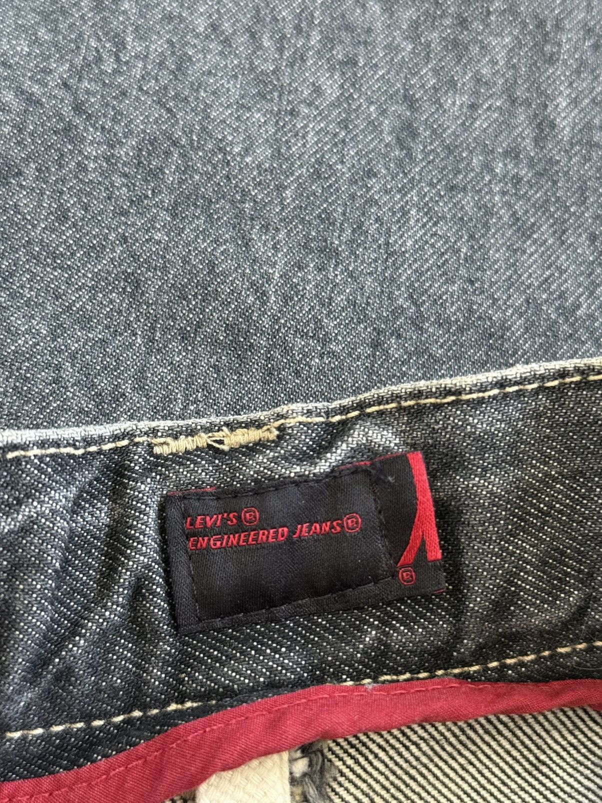 Levi's LEVI’S ENGINEERED JEANS 2009 GREY WASHED TWISTED LEG DENIM Size US 30 / EU 46 - 17 Thumbnail