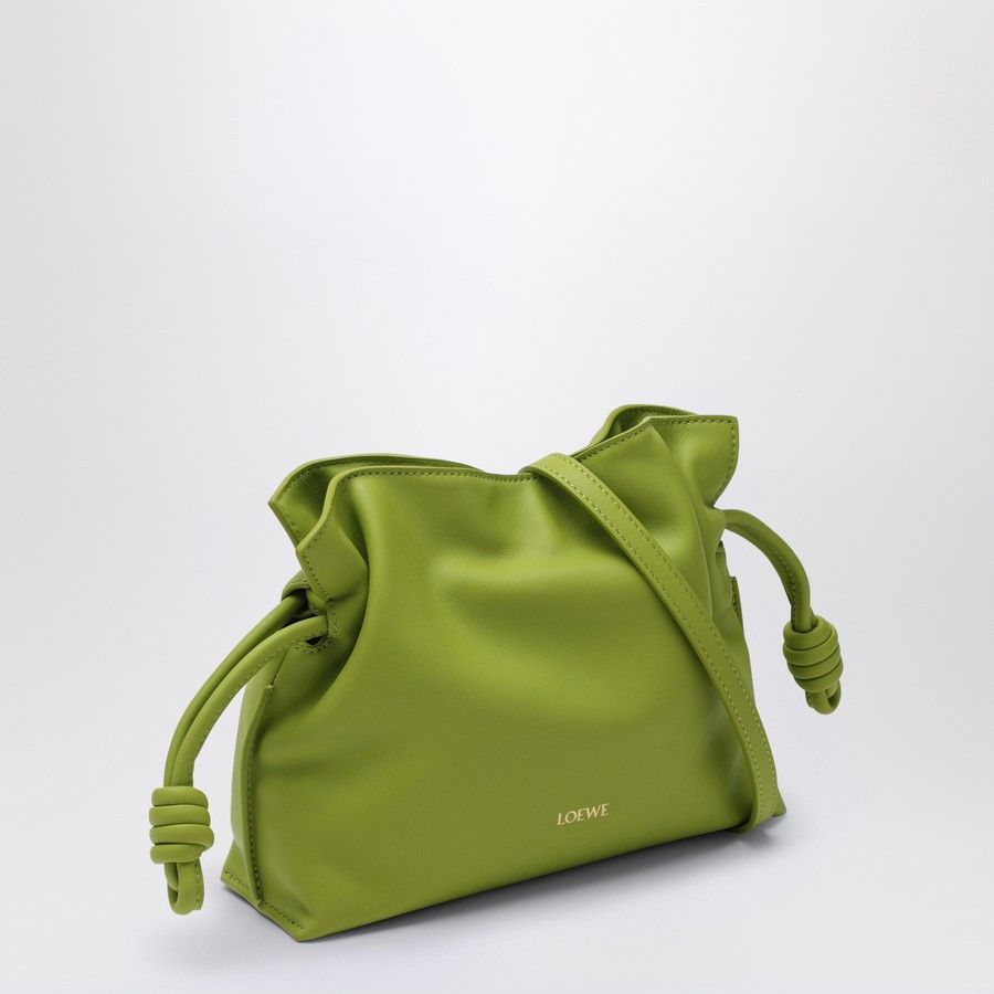 Loewe o1d2blof0824 Size: OS / Leather Flamenco Clutch in Green Size ONE SIZE - 2 Thumbnail
