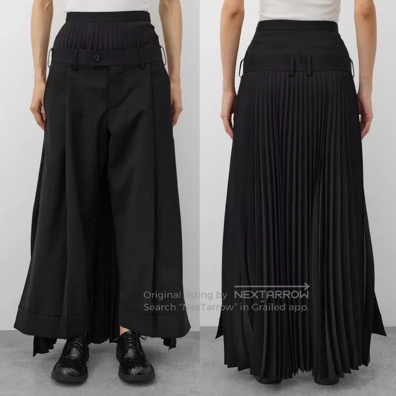 Junya Watanabe Junya Watanabe Size S Patchwork pleated pants Size 22" - 2 Thumbnail