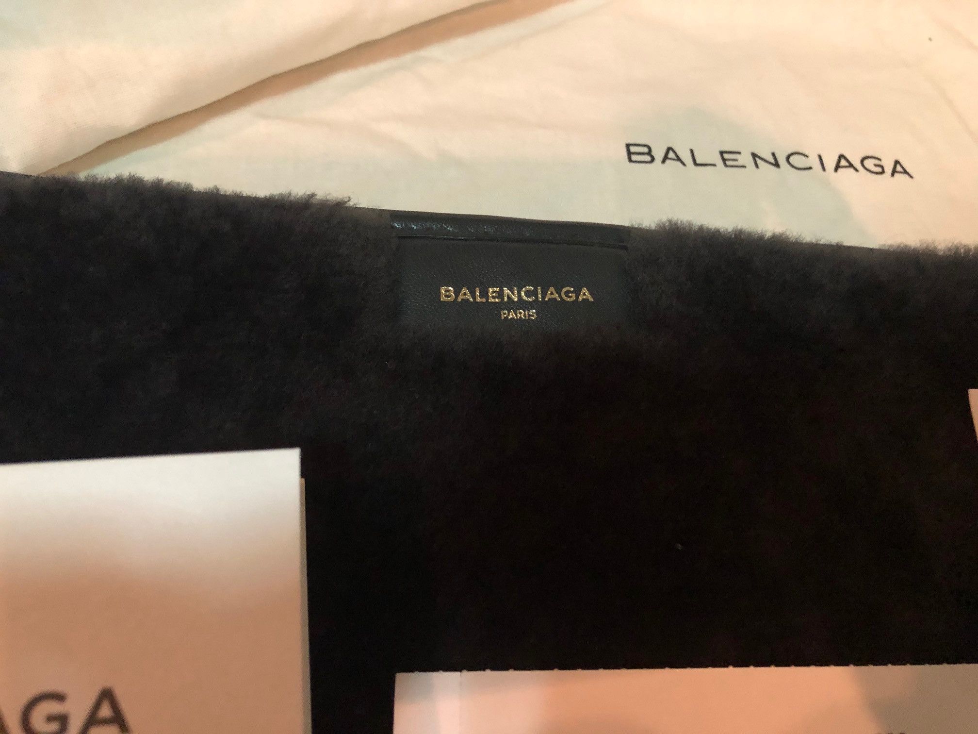 Balenciaga Balenciaga Bazar Shearling Pouch Size ONE SIZE - 6 Thumbnail
