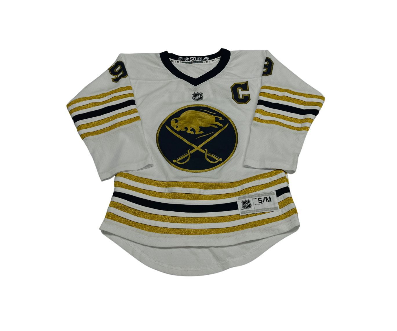 NHL Jack Eichel #9 Buffalo Sabres 50th Anniversary Jersey Size US M / EU 48-50 / 2 - 1 Thumbnail