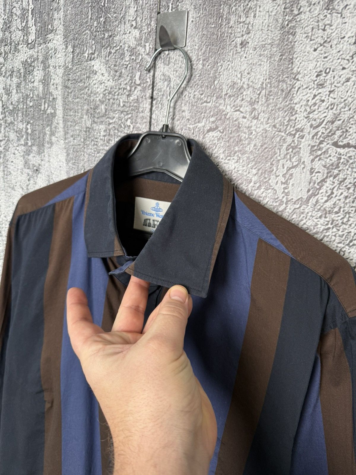 Vivienne Westwood Vintage Vivienne Westwood Striped Button Long Sleeve Shirt Size US L / EU 52-54 / 3 - 6 Thumbnail