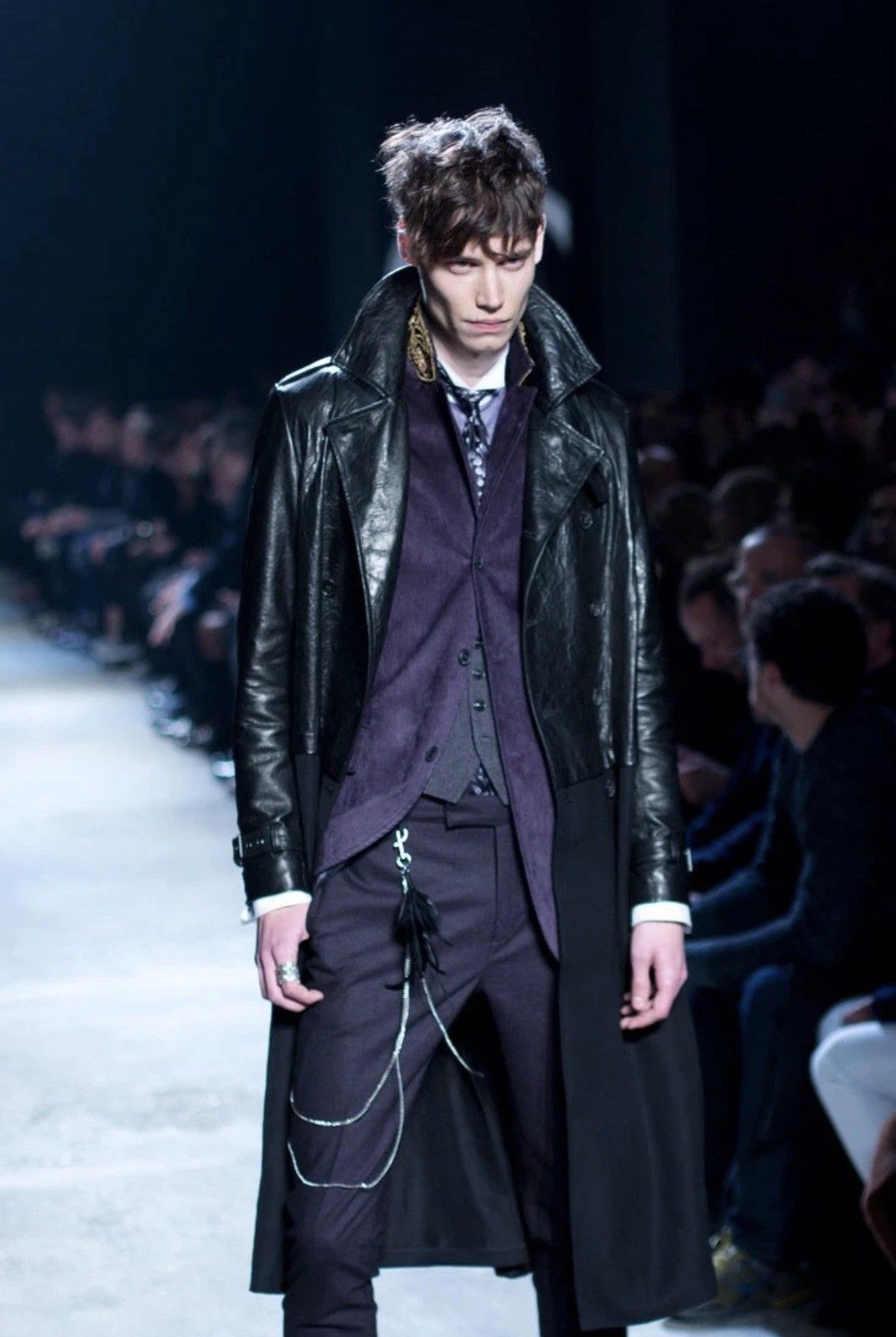 John Varvatos Contrast leather Trench Coat Size EU50 USA 40. Size US M / EU 48-50 / 2 - 7 Thumbnail