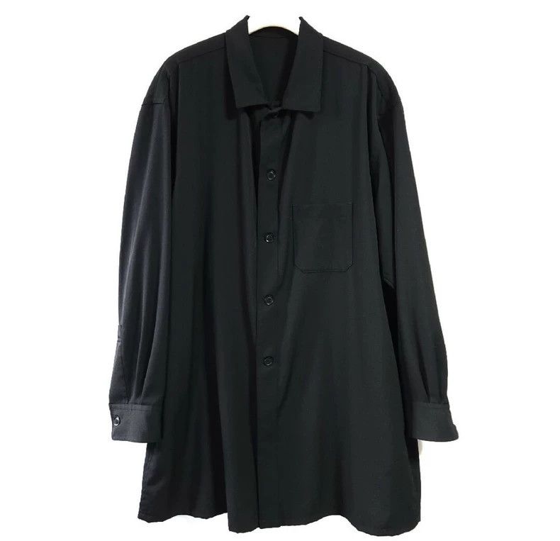 Yohji Yamamoto yohji yamamoto 2016ss wool silhouette shirt | Grailed