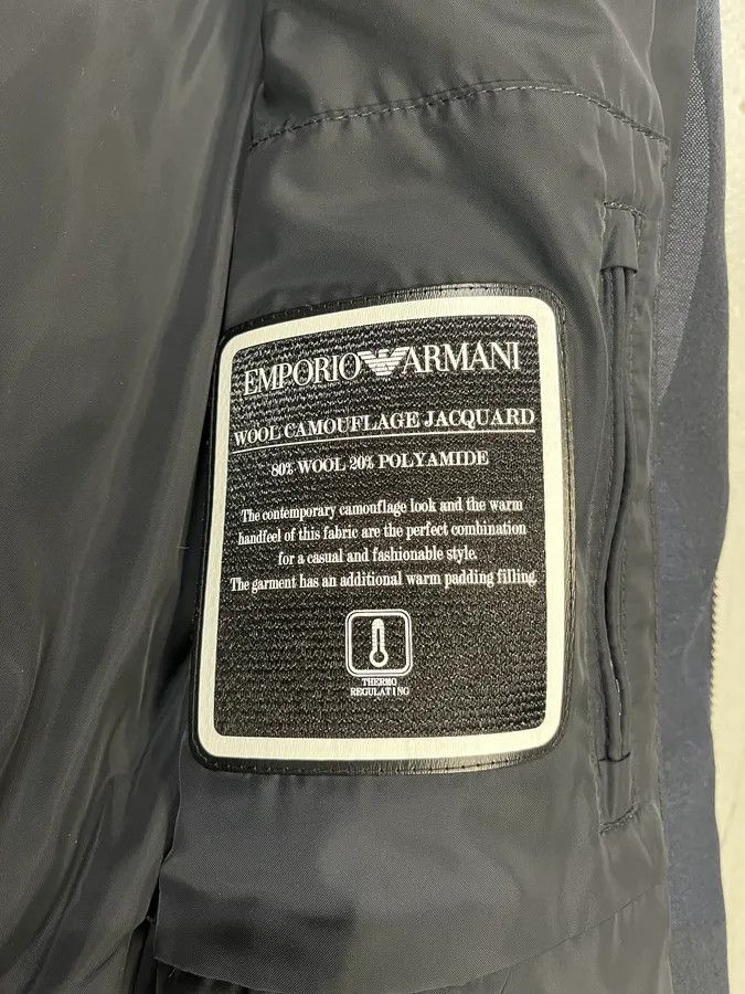 Emporio Armani 2010s Emporio Armani Navy Camo Jacket Size US M / EU 48-50 / 2 - 7 Thumbnail