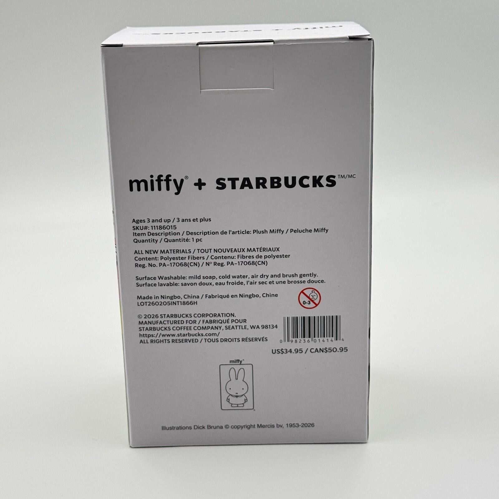 Other Miffy x Starbucks Plush Doll Kawaii Collectible Sanrio Size ONE SIZE - 4 Thumbnail