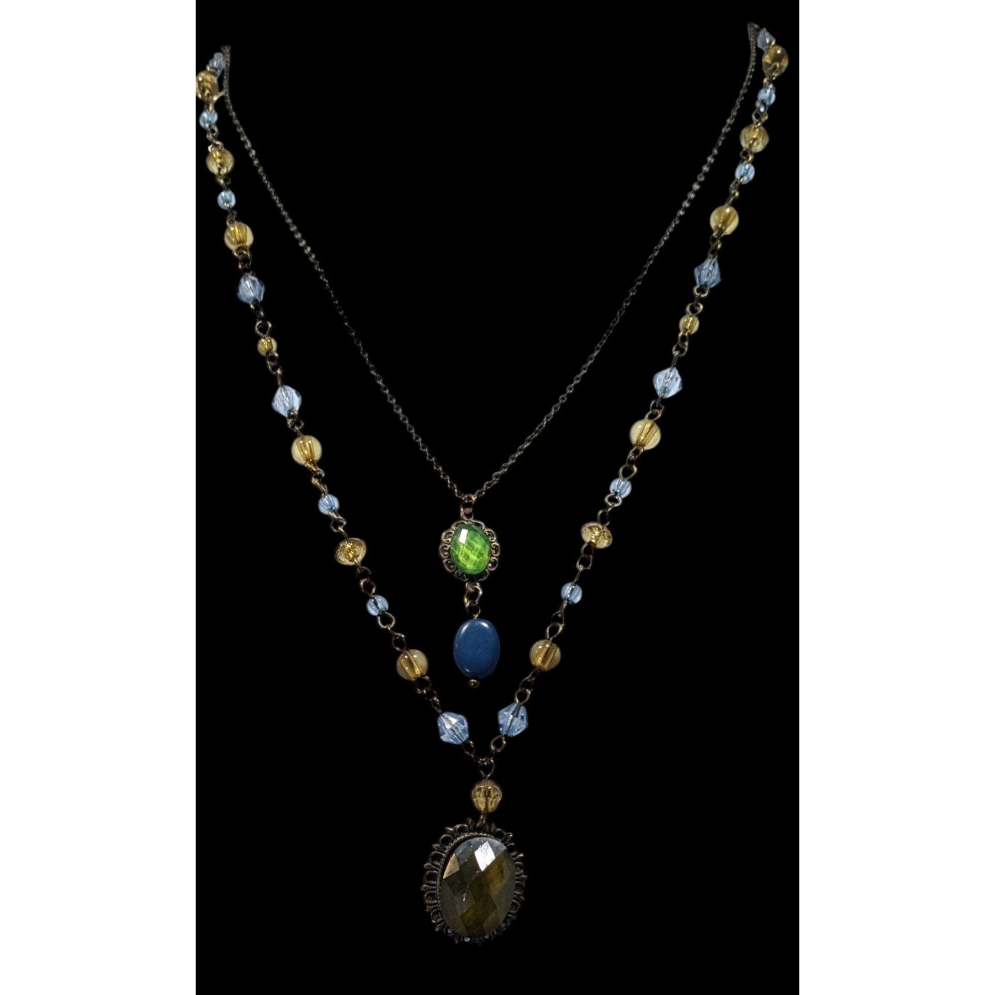 Other Vintage Victorian Style Layered Beaded Necklace Size ONE SIZE - 2 Thumbnail