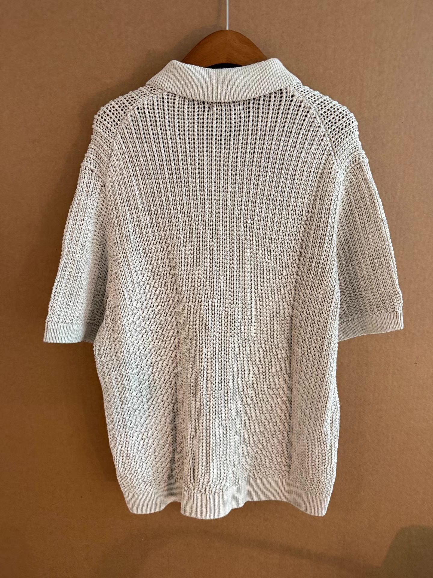 Massimo Dutti Massimo Dutti Beige Knit Cardigan Q16 Size US L / EU 52-54 / 3 - 4 Thumbnail