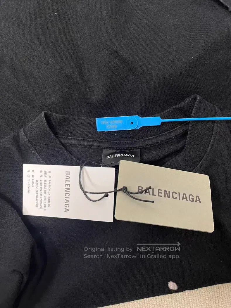 Balenciaga Balenciaga Letter Printed Crew Neck Short Sleeve T-shirt Size US XS / EU 42 / 0 - 5 Thumbnail