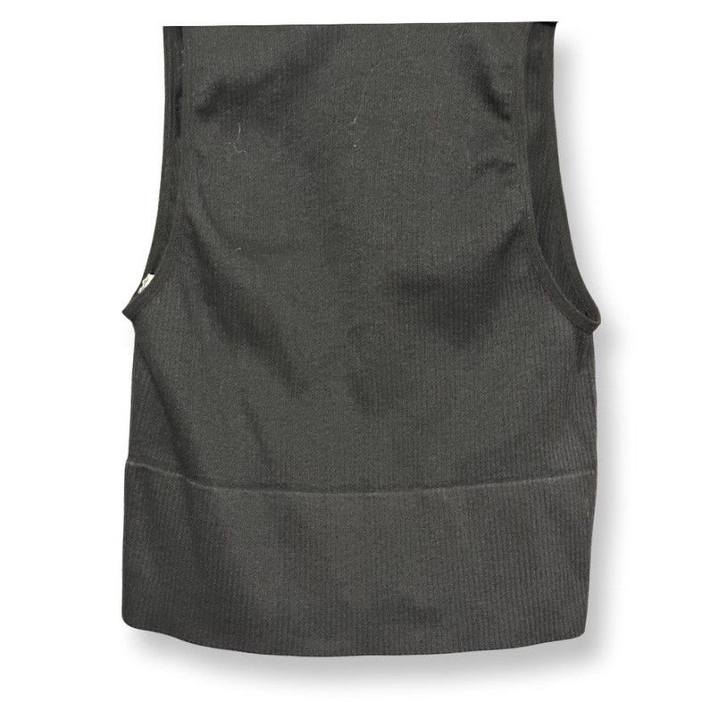 Other Priceless Crop Top Ribbed V-Neckline Sleeveless Black W S/M Size M / US 6-8 / IT 42-44 - 6 Thumbnail