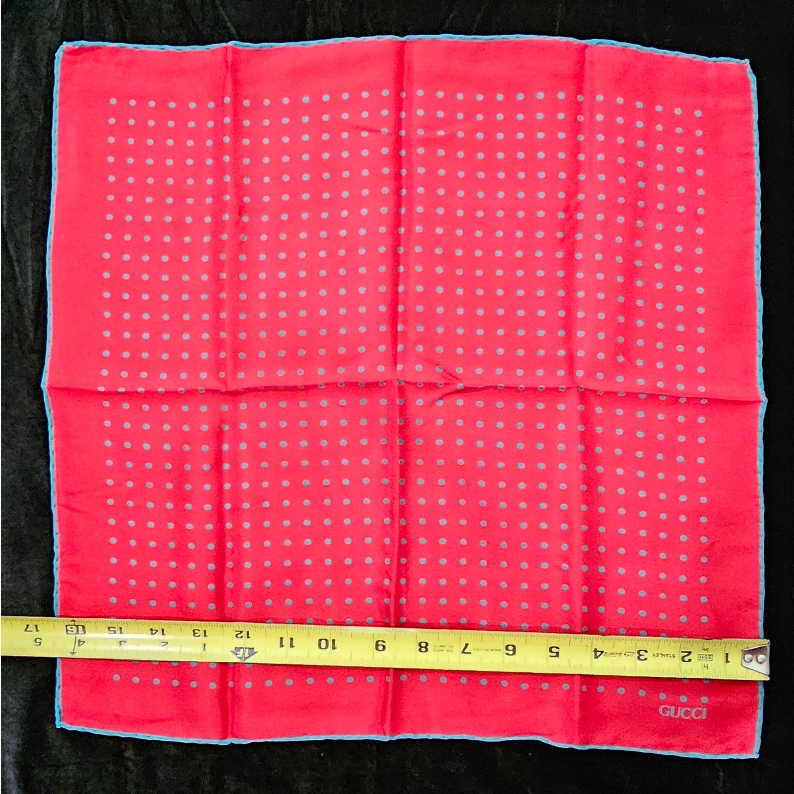 Gucci Gucci Silk Polka Dot Pocket Square /Handkerchief Size ONE SIZE - 3 Thumbnail