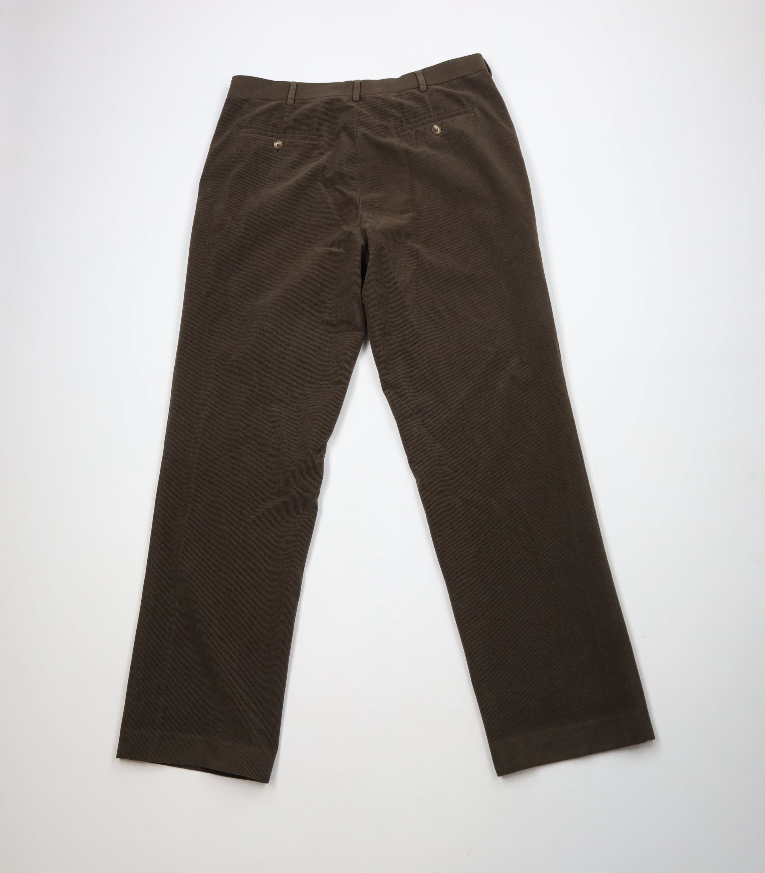 Vintage Vintage 90s Streetwear Wide Leg Corduroy Chino Pants Brown Size US 36 / EU 52 - 7 Thumbnail