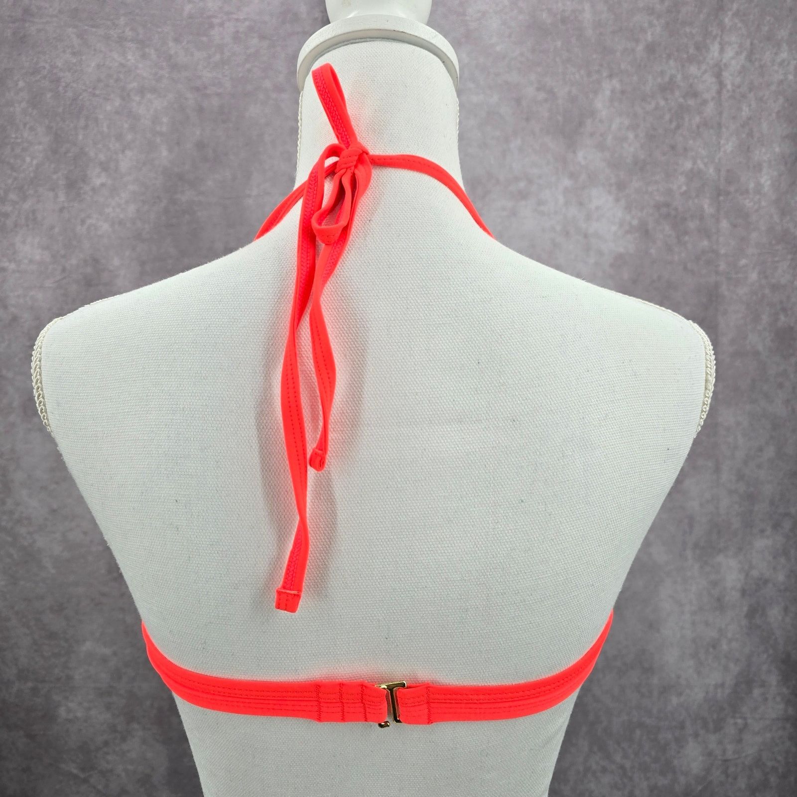 Other Xhilaration Orange Ruffle Floral String Hook Bikini Top S Size ONE SIZE - 4 Thumbnail