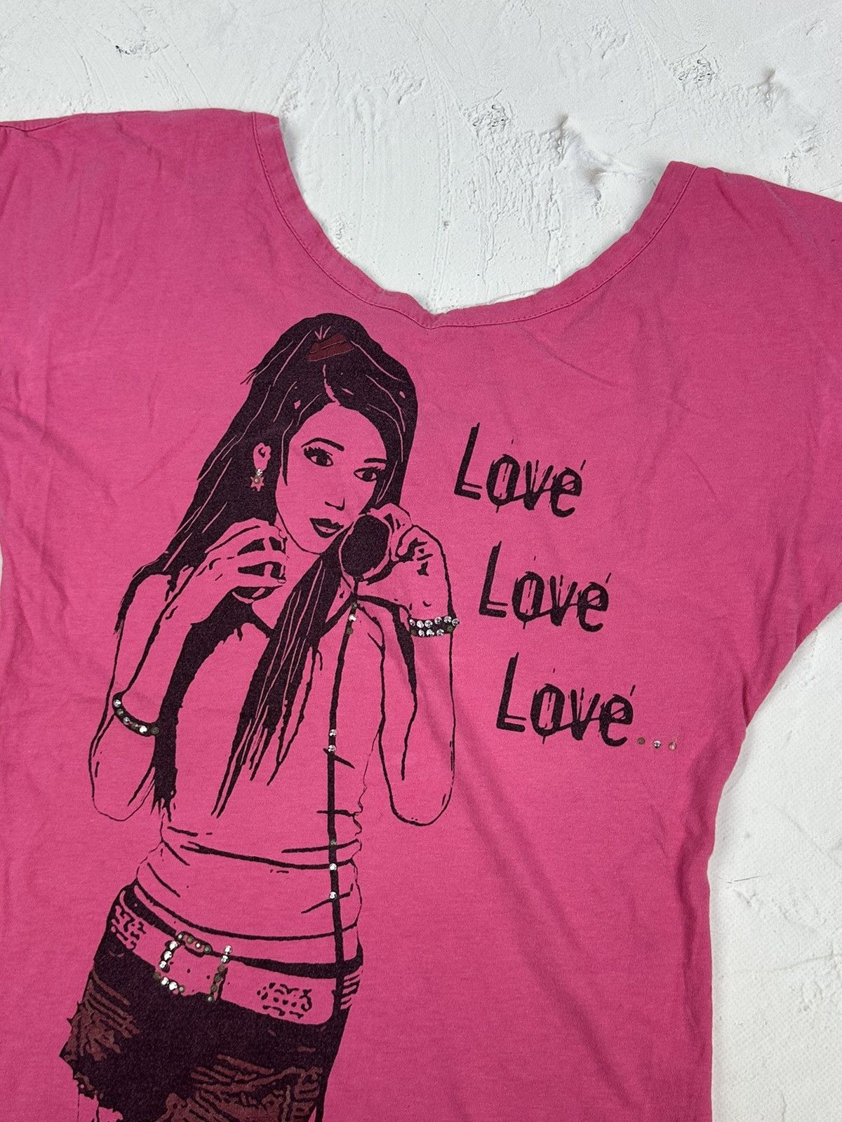 Japanese Brand × Vintage Vintage Printed Pink Short Sleeve Tee Size M / US 6-8 / IT 42-44 - 3 Thumbnail