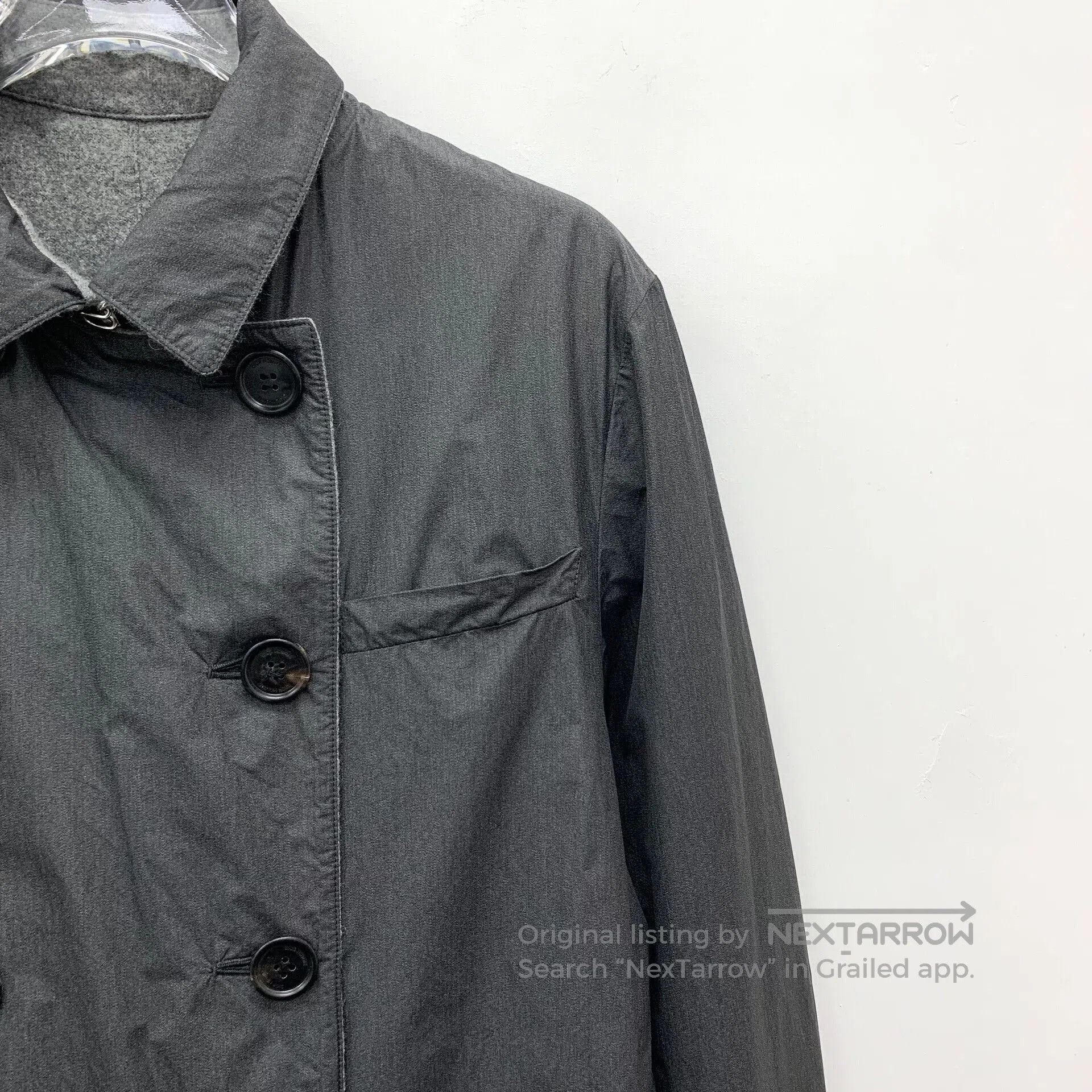 Dior Dior Gray Wool Double-Breasted Reversible Coat. Size US S / EU 44-46 / 1 - 8 Thumbnail