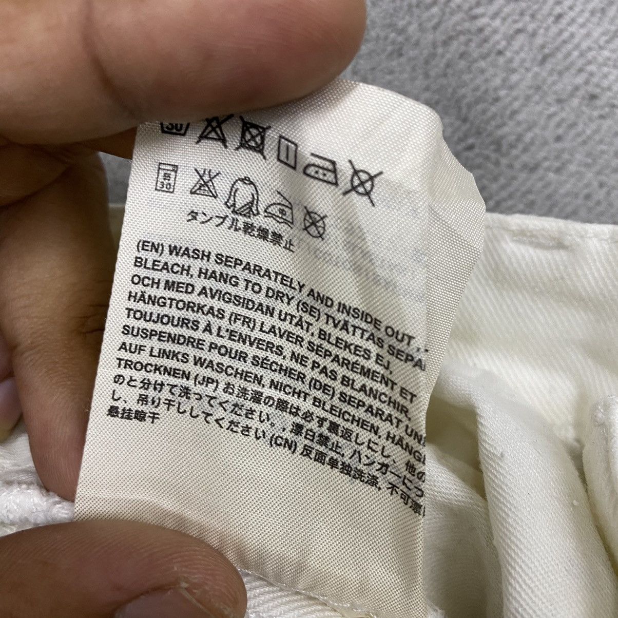 Acne Studios 🔥RARE🔥 ACNE STUDIOS WHITE DENIM JEANS Size US 28 / EU 44 - 12 Thumbnail