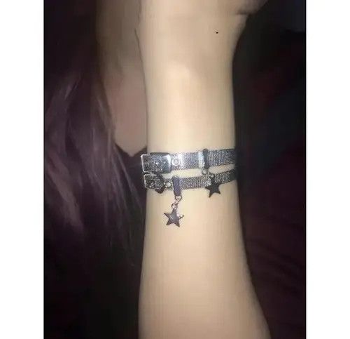 Jewelry Y2K Harajuku Star Charms Titanium Steel Belt Bracelet Size ONE SIZE - 2 Thumbnail