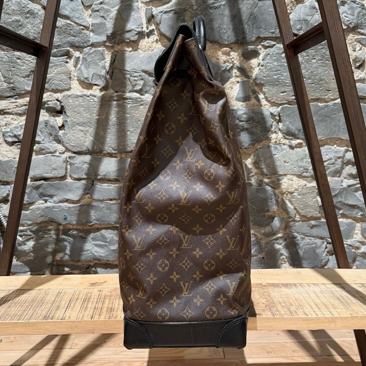Louis Vuitton Louis Vuitton 2009 Macassar Monogram Steamer 45 Bag Size ONE SIZE - 7 Thumbnail