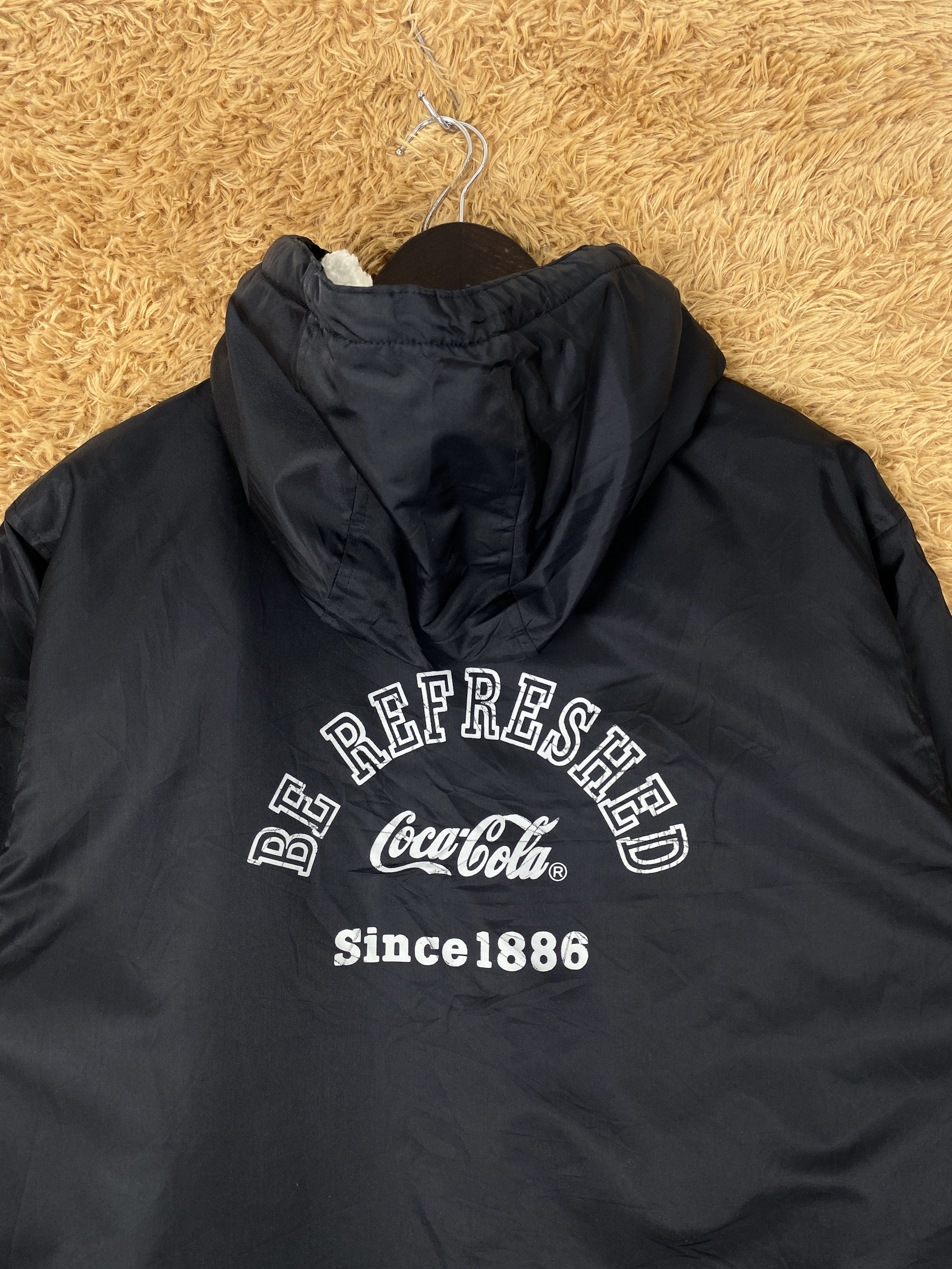 Coca Cola Vintage Coco Cola Hoodie Sherpa Lining Long Jacket J2097 Size US S / EU 44-46 / 1 - 6 Thumbnail