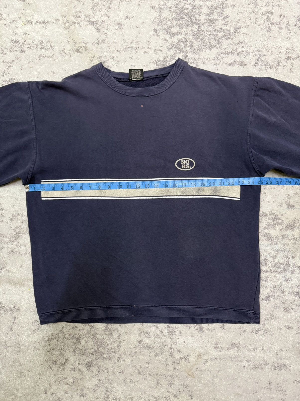 Vintage Vintage NO BS Chest Logo Sweatshirt Size US L / EU 52-54 / 3 - 15 Thumbnail