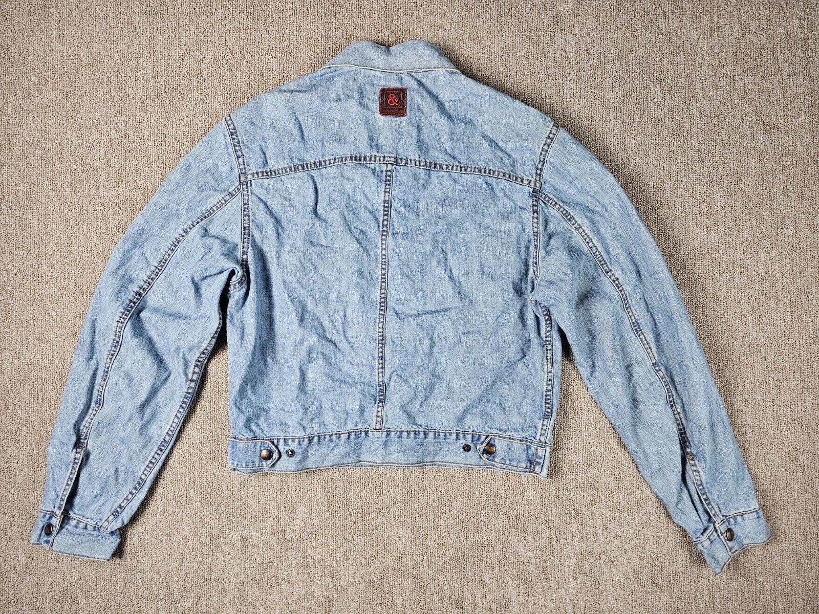 Dolce & Gabbana × Vintage Vintage 90s Dolce & Gabbana Cropped Denim Jacket Size XL / US 12-14 / IT 48-50 - 2 Thumbnail