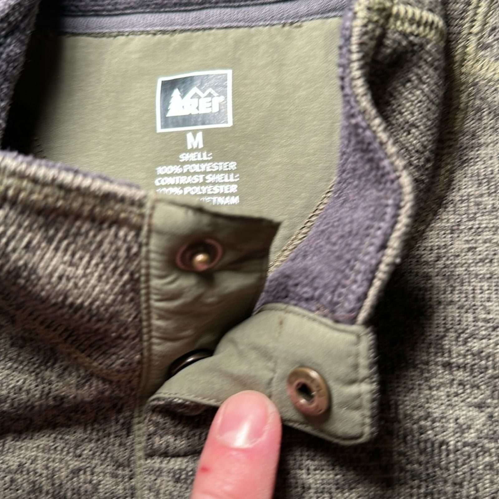 Rei REI Quarter Button Long Sleeve Fleece Pullover - Medium Size US M / EU 48-50 / 2 - 8 Thumbnail
