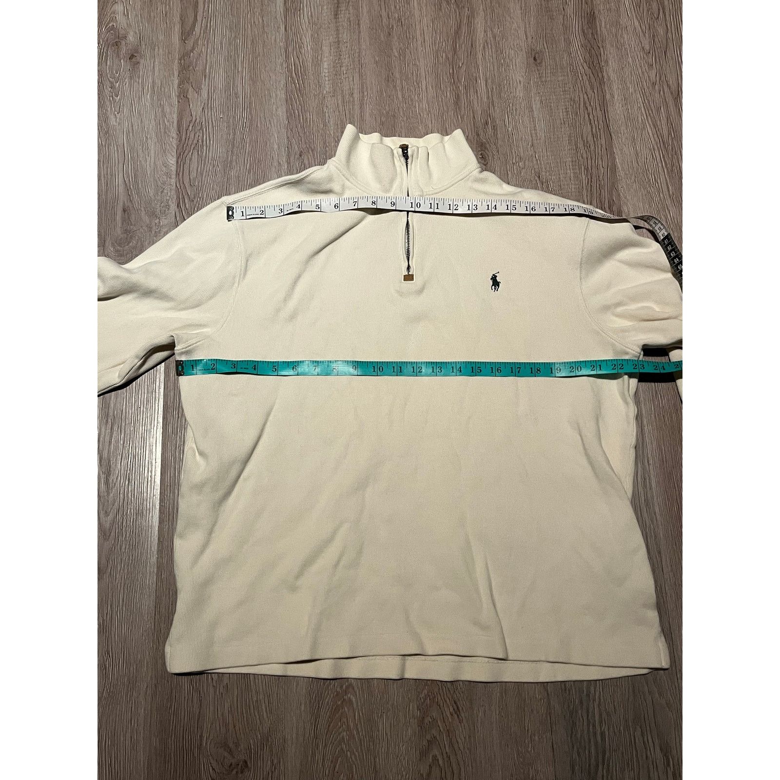 Polo Ralph Lauren Polo Ralph Lauren - Quarter Zip sweater / Cream / Large Size US L / EU 52-54 / 3 - 5 Thumbnail