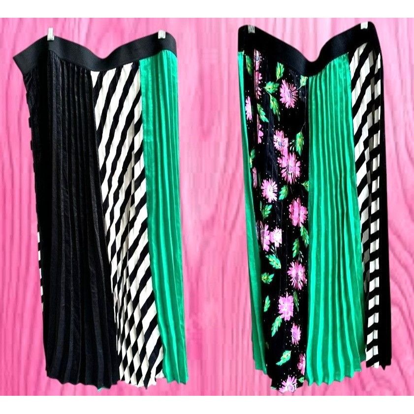 Other NWT Capsule Simply Be Skirt Size 16 Stretch Waist Pleated Fl Size 38" / US 16 / IT 52 - 4 Thumbnail