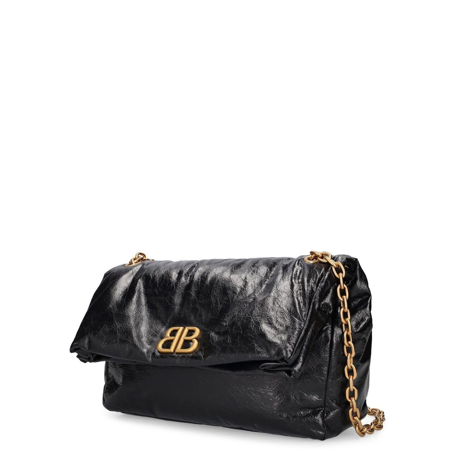 Balenciaga BALENCIAGA Monaco Medium Black Leather Shoulder Bag New Size ONE SIZE - 2 Thumbnail