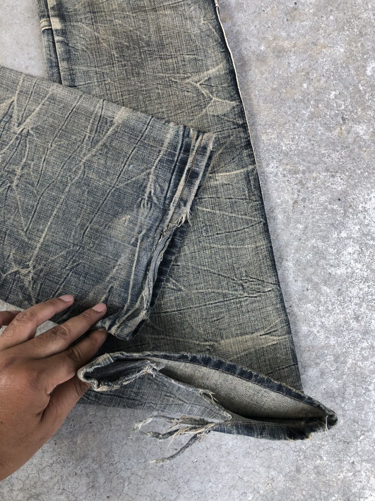 semanticdesign Semantic Design Flared Jeans Multipocket Mudwash Distressed Size US 30 / EU 46 - 13 Thumbnail