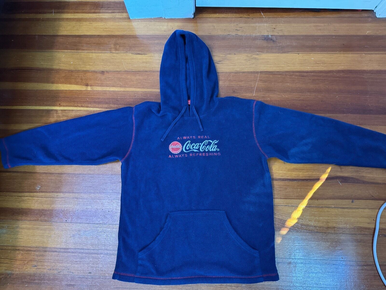Coca Cola Coca-Cola Hoodie Blue Red Sweatshirt Coke Polar Men's Medium Size US M / EU 48-50 / 2 - 2 Thumbnail