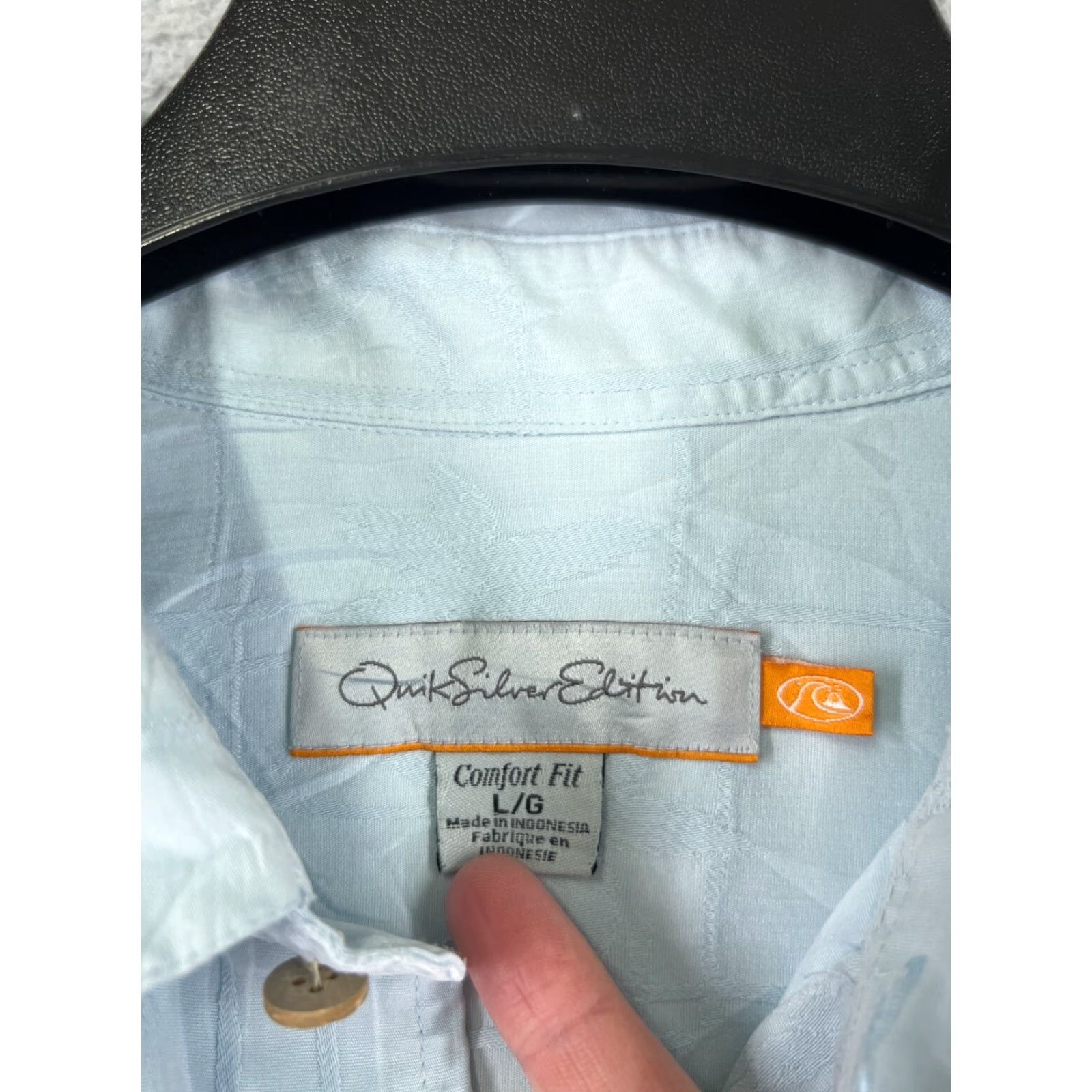 Quiksilver Quiksilver Shirt Mens Large Blue Button Up Edition Rayon Blend Hawaiian Pocket Size US L / EU 52-54 / 3 - 7 Thumbnail