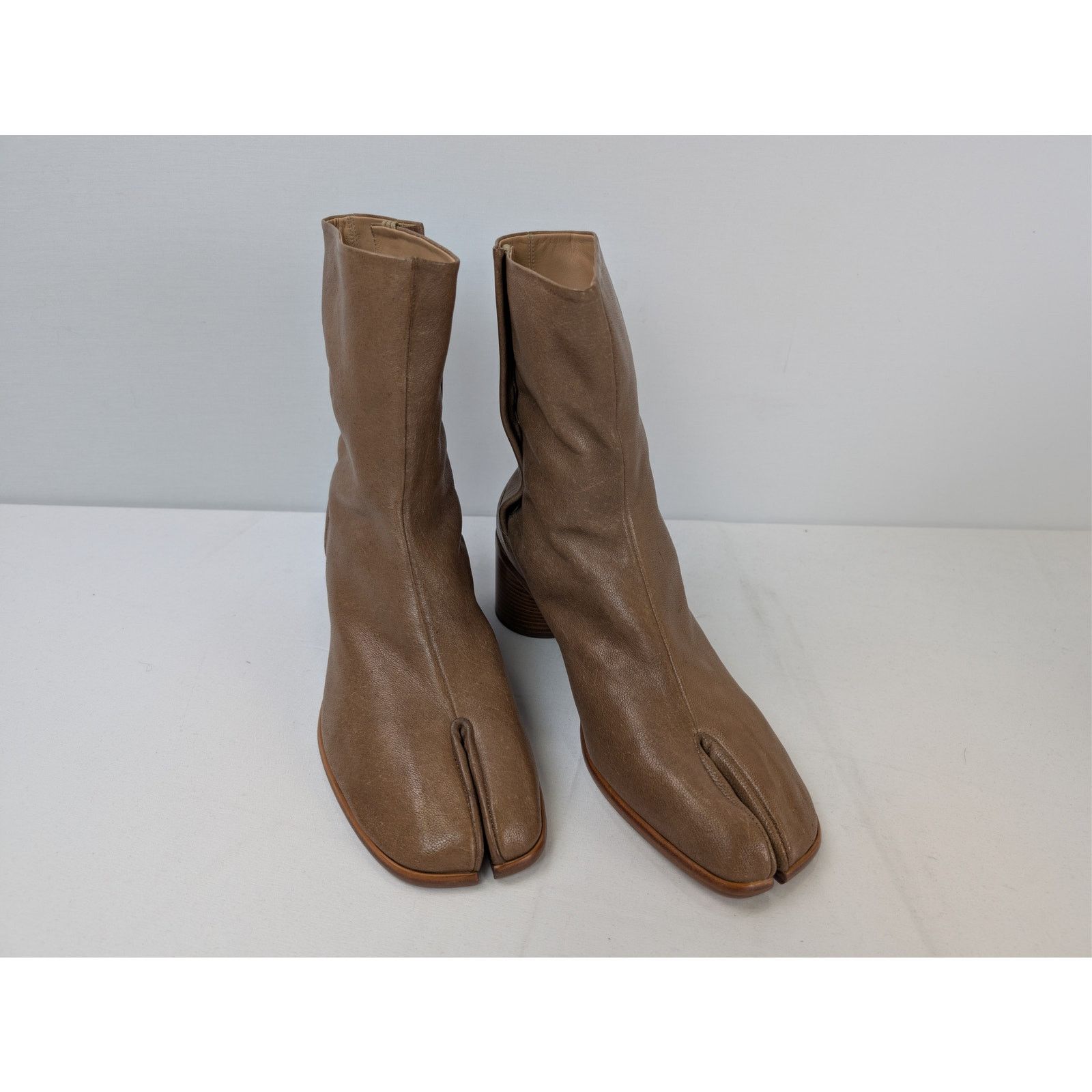 Maison Margiela o1rshd1 Tabi High Boots in Brown Size US 12 / EU 45 - 6 Thumbnail