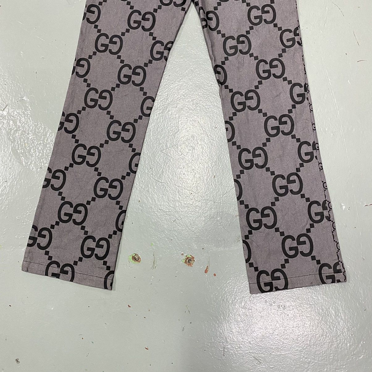 Imran Potato Imran Potato Gucci Logo Monogram Split Pants Size US 38 / EU 54 - 7 Thumbnail