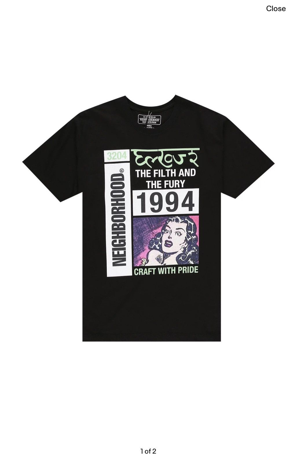 Neighborhood Neighborhood Tabloid 1 Tee 'Black' Size US XL / EU 56 / 4 - 2 Thumbnail