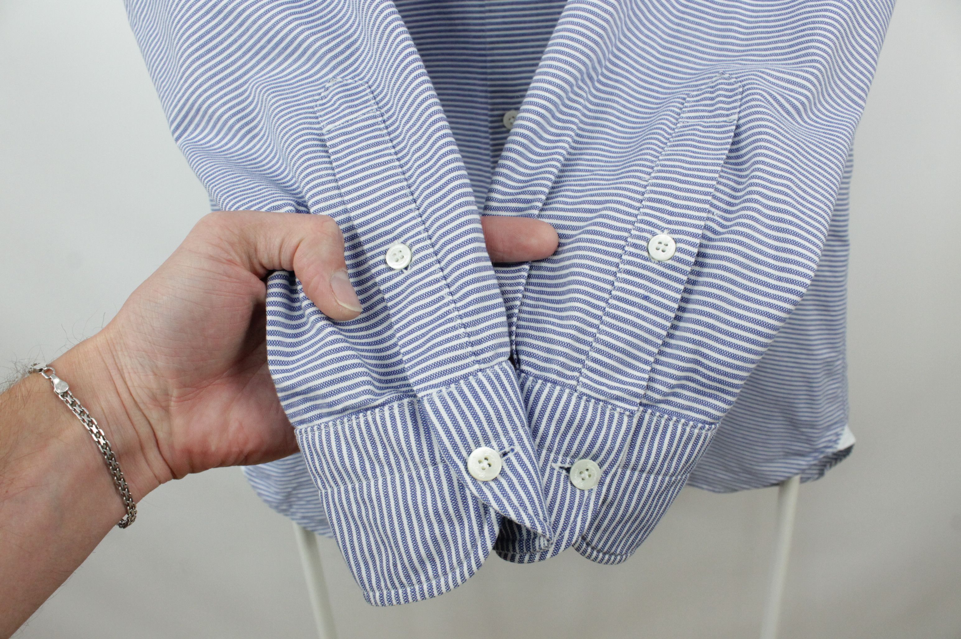 Other Giampaolo Archivio Striped Cotton Dress Shirt Men's Size US M / EU 48-50 / 2 - 4 Thumbnail
