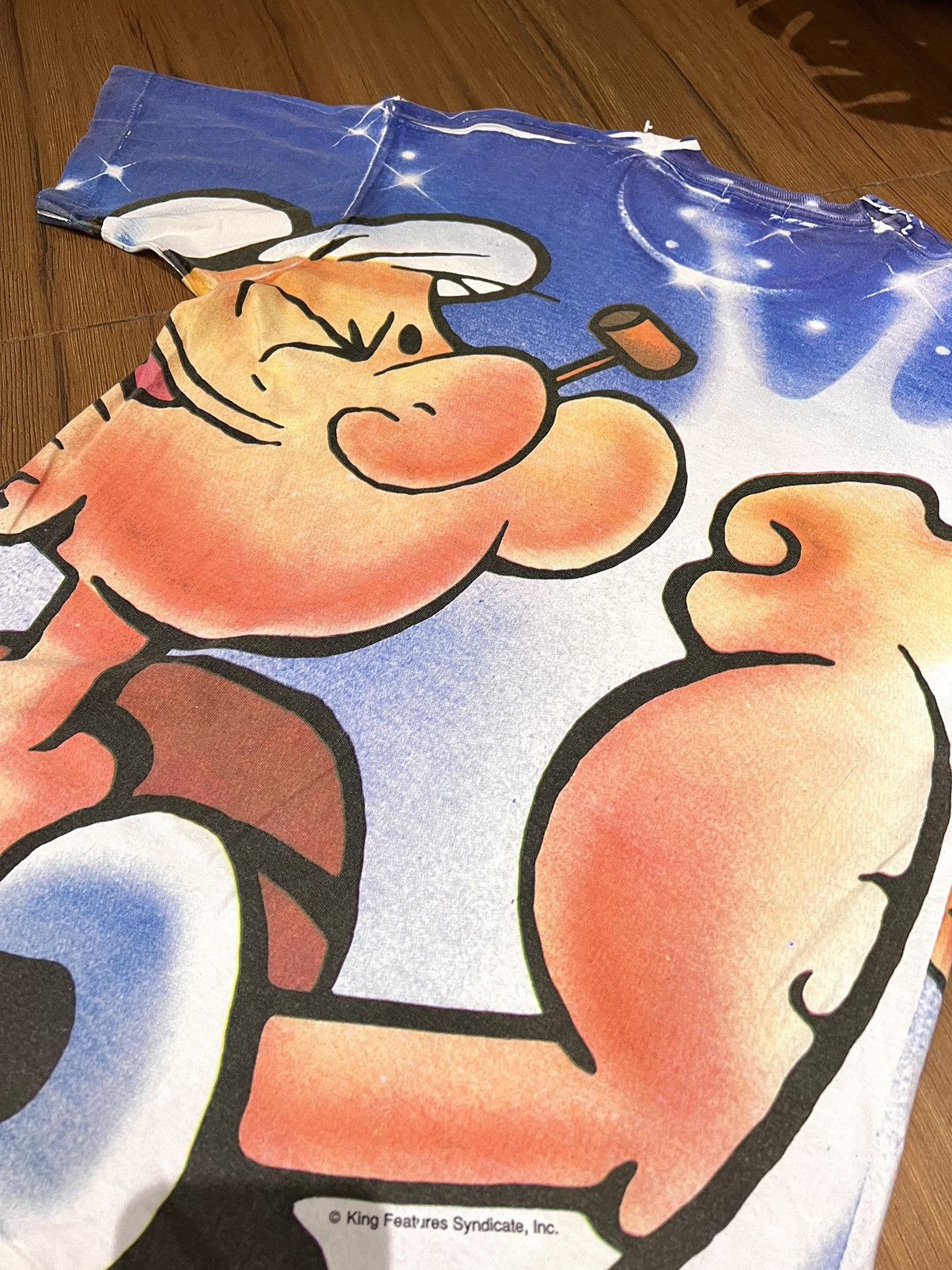 Vintage 🔥RARE🔥Vintage 90s AOP Popeye Sailor Man Size US L / EU 52-54 / 3 - 3 Thumbnail