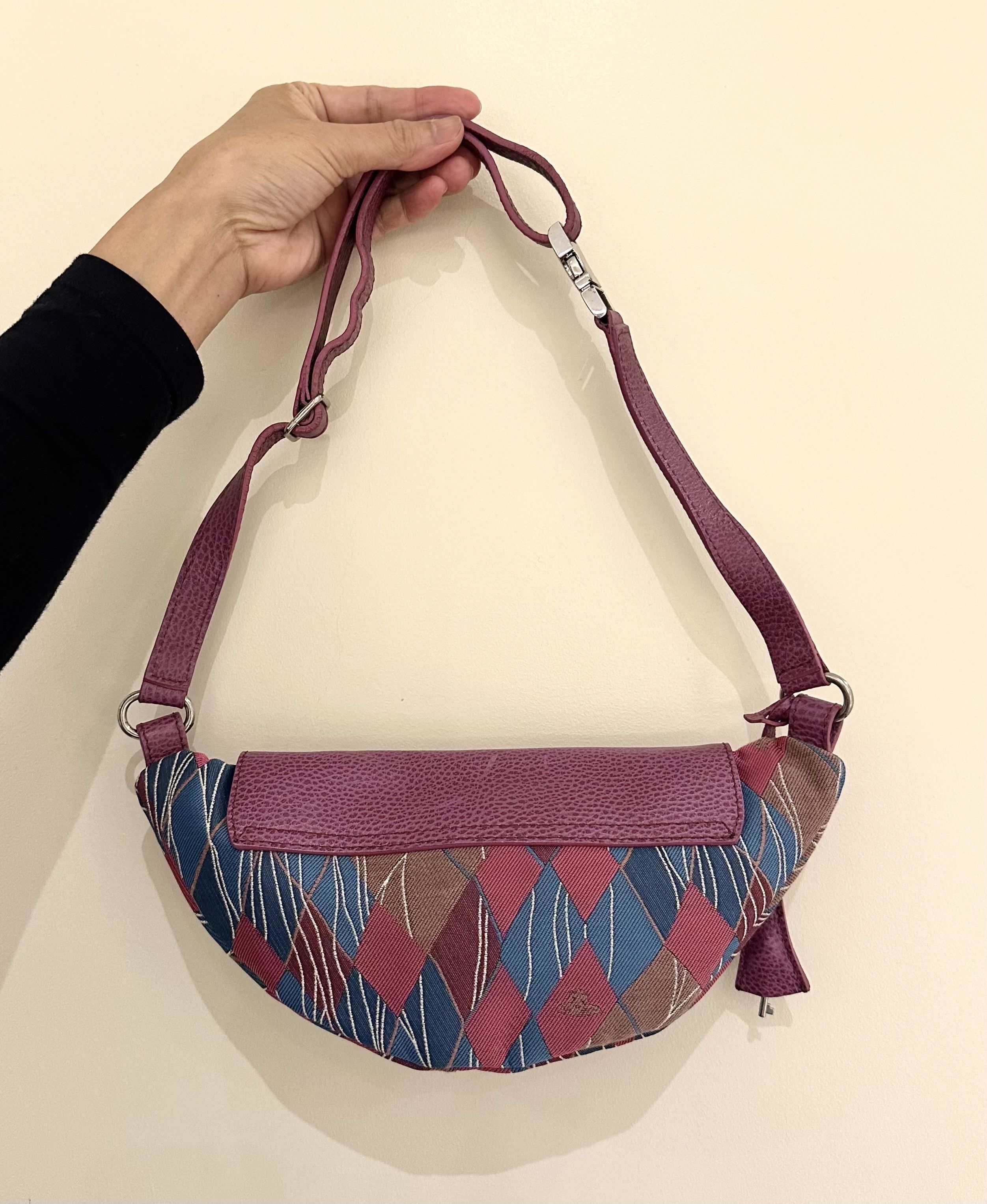 Vivienne Westwood Tartan Argyle Patterned Beltbag - Blue/Pink Size ONE SIZE - 4 Thumbnail