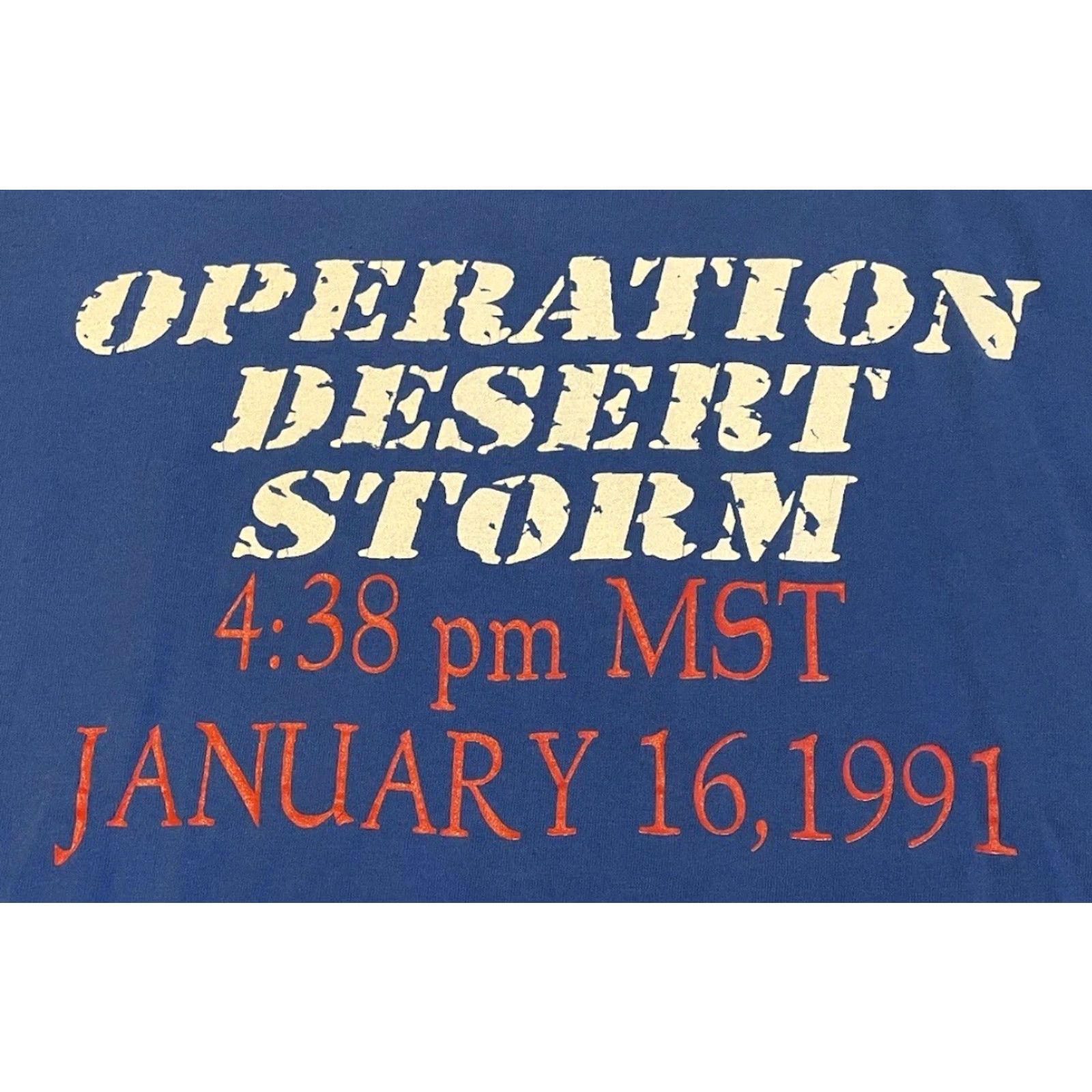 Vintage Vtg 90s Desert Storm Faded Shirt XL USA War Army Military Biker Punk Grunge 80s Size US XL / EU 56 / 4 - 3 Thumbnail