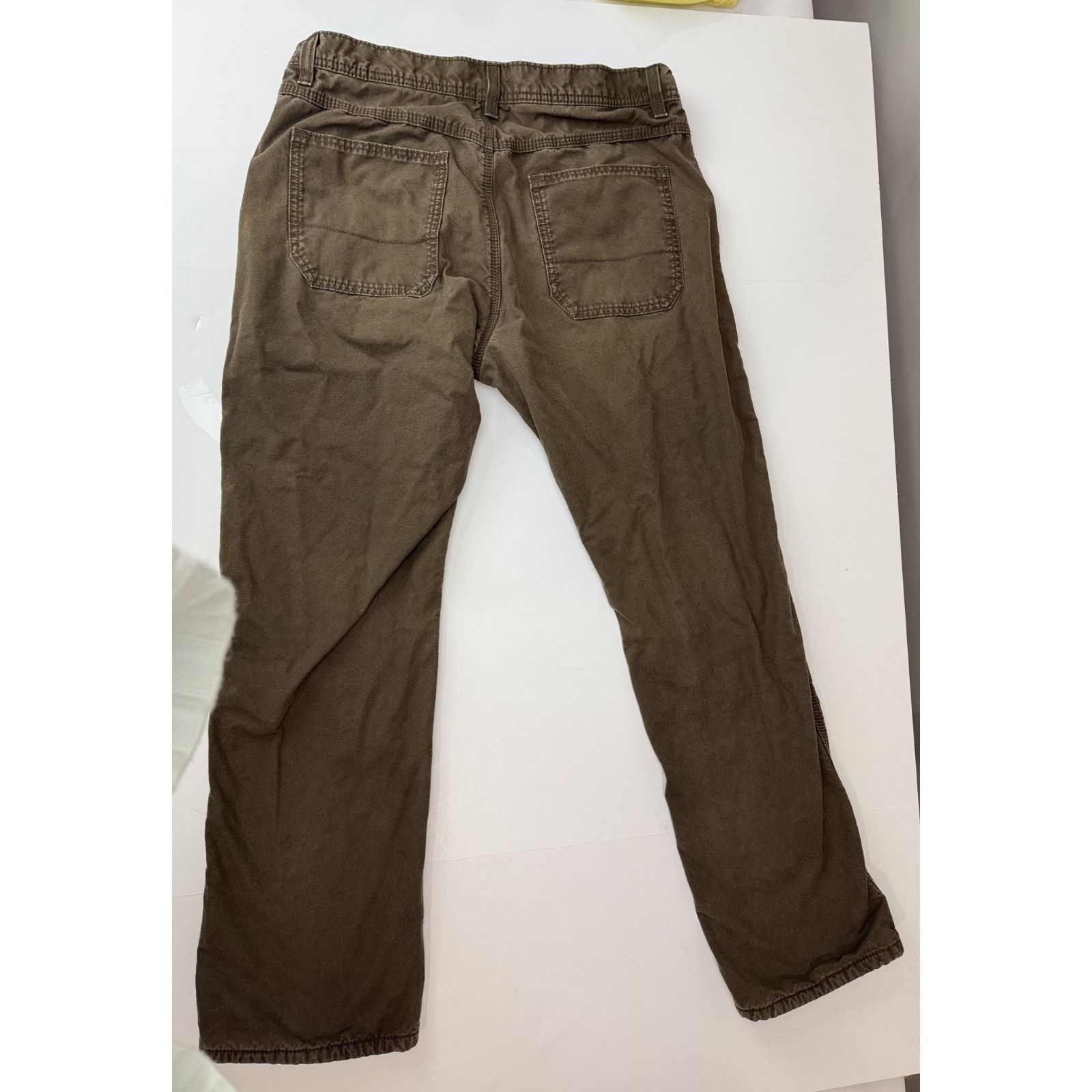 Eddie Bauer Eddie Bauer Flannel Lined Pants Men 34*32 Brown Canvas Warm Size US 34 / EU 50 - 2 Thumbnail