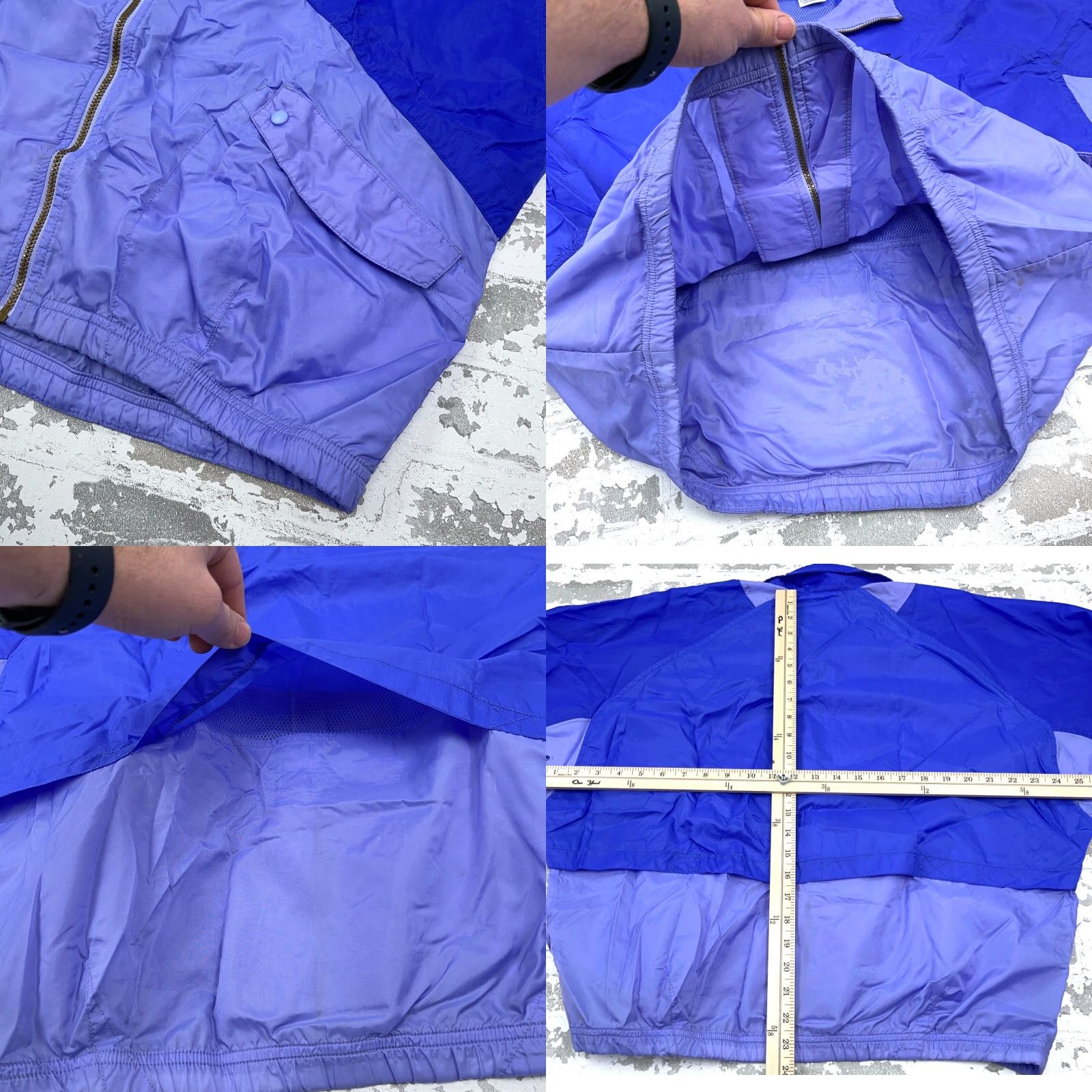 Nike VINTAGE Nike Jacket Women S Purple Windbreaker 90s Y2K 2000s Solid Short Zip Wind-Resistant Pockets All Seasons Size S / US 4 / IT 40 - 8 Thumbnail