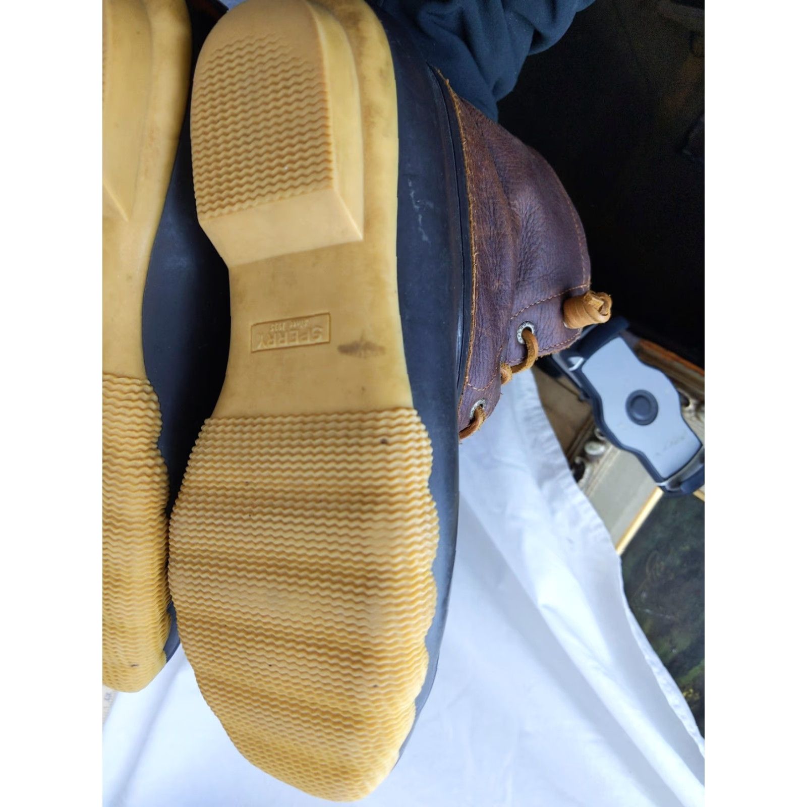 Sperry Sperry Boots Womens 8 Brown Leather Duck Waterproof Ankle Zip STS91176 Rain Boot Womens Shoes - Casual, Travel, Fall, Winter, Spring Womens Size US 8 / IT 38 - 6 Thumbnail