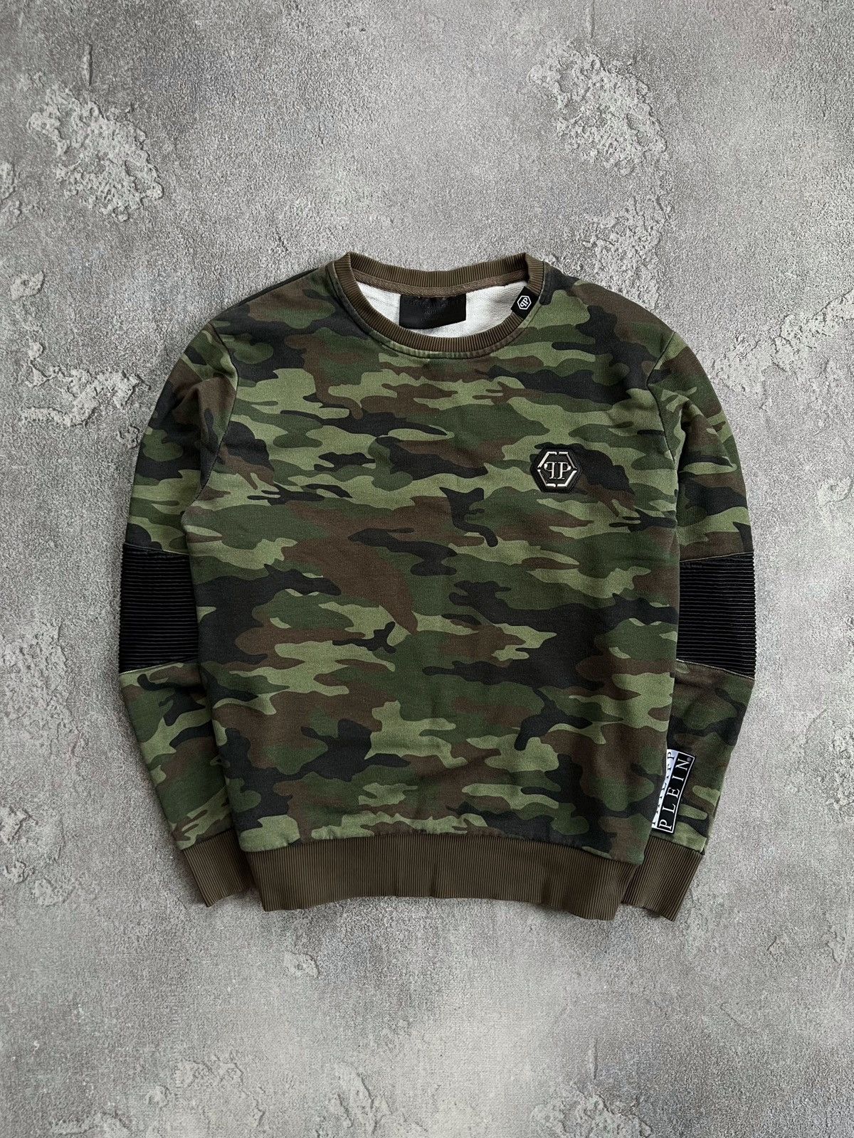 Philipp Plein Philipp Plein Fleece Long Sleeve Pullover Camo Sweatshirt M Size US M / EU 48-50 / 2 - 1 Thumbnail